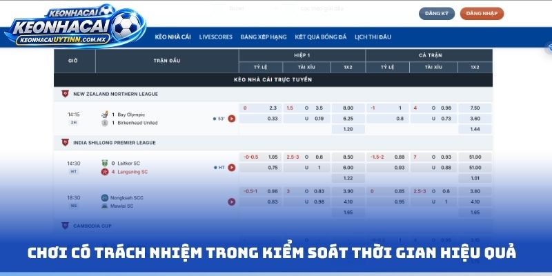 Chơi có trách nhiệm trong kiểm soát thời gian hiệu quả